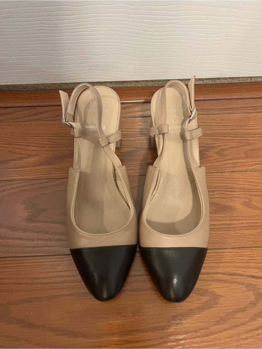 M&S Chanel-Style Slingback Heels, Size 8 US (UK size 5.5)